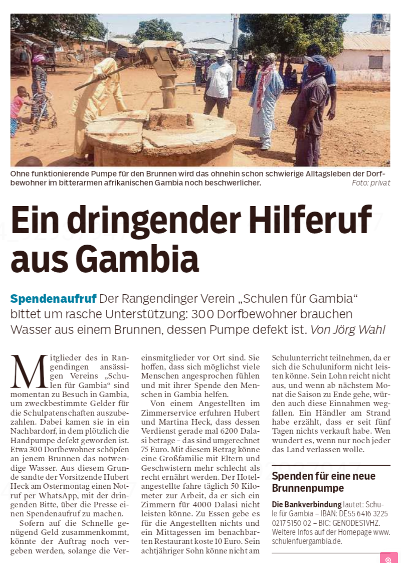 2025 Ein Hilferuf aus Gambia